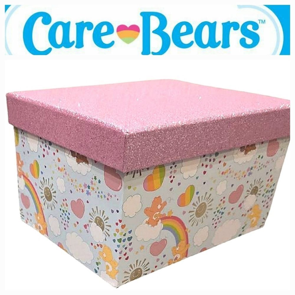 Care Bears Glittery Rainbow‎ & Hearts Storage Box